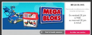 Jouets Megablocks en vente privee du 25 au 30 juin