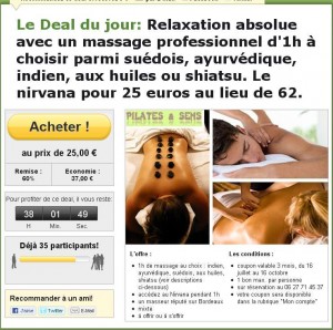Bordeaux : Massage pour 25 euros au lieu de 62