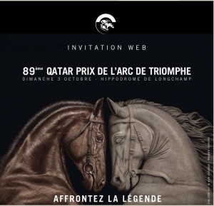 Invitation pour le grand prix de l’arc de triomphe