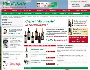 35 euros de reduction pour acheter des vins Italiens