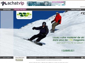 Location de skis à prix cassés en vente privee