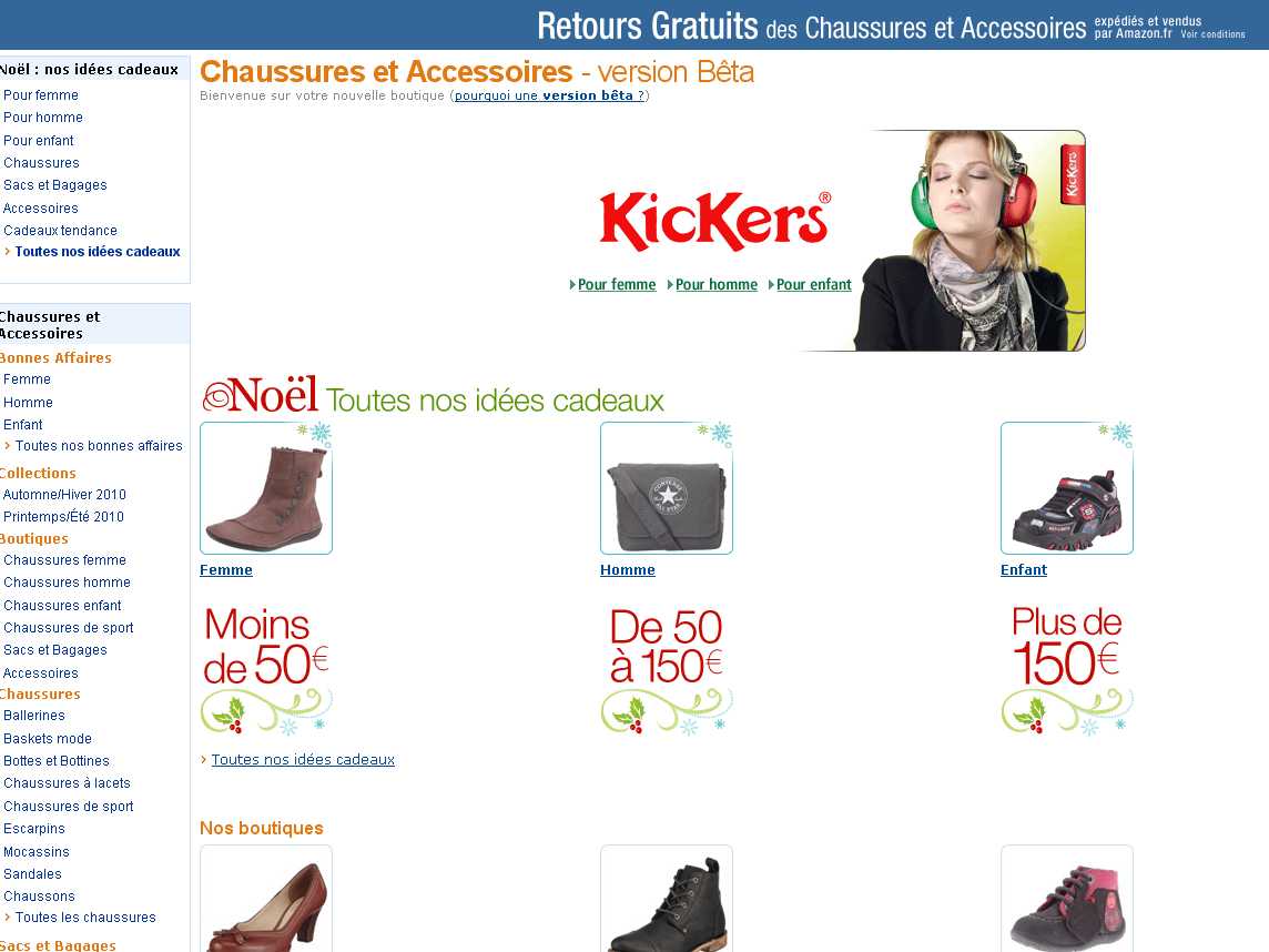 30 pourcents de reduction sur les chaussures sur amazon