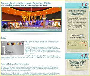 Cinémas Pathé Gaumont : 4 euros la place