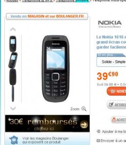 Un telephone mobile à moins de 10 euros
