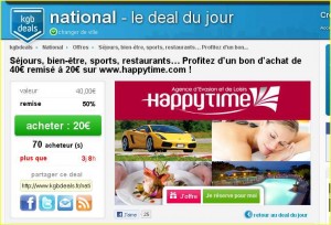 Happytime … 20 euros de remise