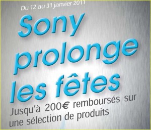 Tv Sony .. jusqu’à 100 euros de remboursés jusqu’au 15 fevrier
