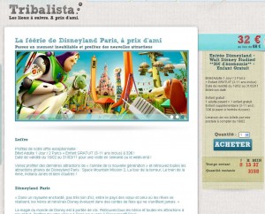 Billet disneyland : 50 pourcent pour adultes, gratuits pour enfants