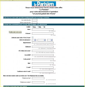 Abonnement au Parisien pour les 18-24 ans