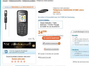 Téléphone portable qui revient à moins de 10 euros .. jusqu’au 28/02
