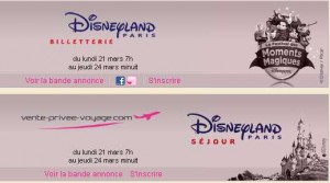 Disneyland Paris : vente privee du 21 au 27 mars