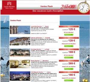 Hotels 4 et 5 étoiles Lucien Barriere en vente flash jusqu’au 2 mars 17 heures