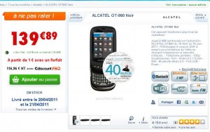 Vaiment pas cher : Moins de 60 euros un Smartphone android clavier, gps , 3G sans engagement