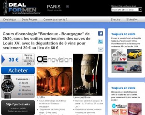 Deal for men .. un site de ventes groupées destinés aux hommes