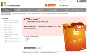 Mise à jour Windows7 pour 3 pc à moins de 100 euros