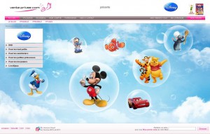dvd, jeux et produits dérivés disney sur vente privee