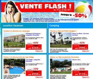 vente flash locations de vacances : moins de 500€ des semaines de location en aout