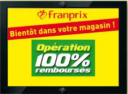Franprix – offre 100 pourcent du 30 juin au 3 juillet