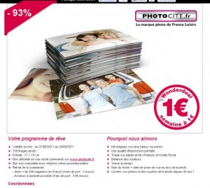 100 tirages photos pour 3 euros livrés en magasin