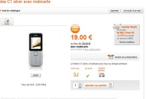 Un mobile mobicarte radio, lecteur mp3 à moins de 20 euros