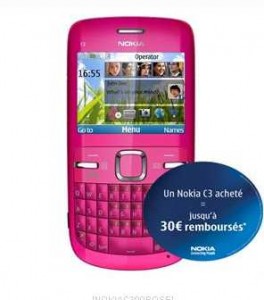 bon plan sur le mobile Nokia C3 .. à moitié prix