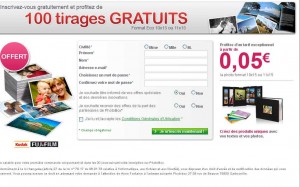 100 tirages photos pour 7.99 port inclu