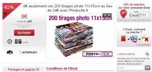 200 tirages photos 11×15 livraison en magasin pour moins de 10 euros