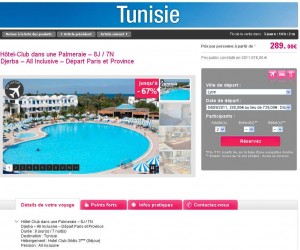 séjour all inclusive tunisie départ le 4 septembre depuis lyon à 289 euros