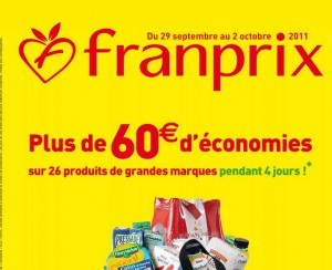 Franprix : offre 100 pourcent remboursés du 29/09 au 2 octobre