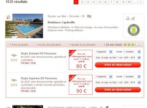 Locations de vacances fin septembre à partir de 80 euros la semaine