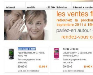 Nokia C3 rose qui revient à 19 euros