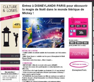 35 euros l’entrée pour disneyland paris