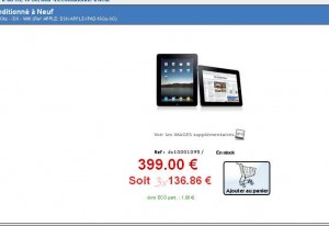 Apple IPAD1 16Go 3G à 399 euros