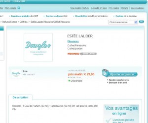 Coffret parfum Pleasures d’Estee Lauder à 31€ port inclu (27€ hors frais de port)