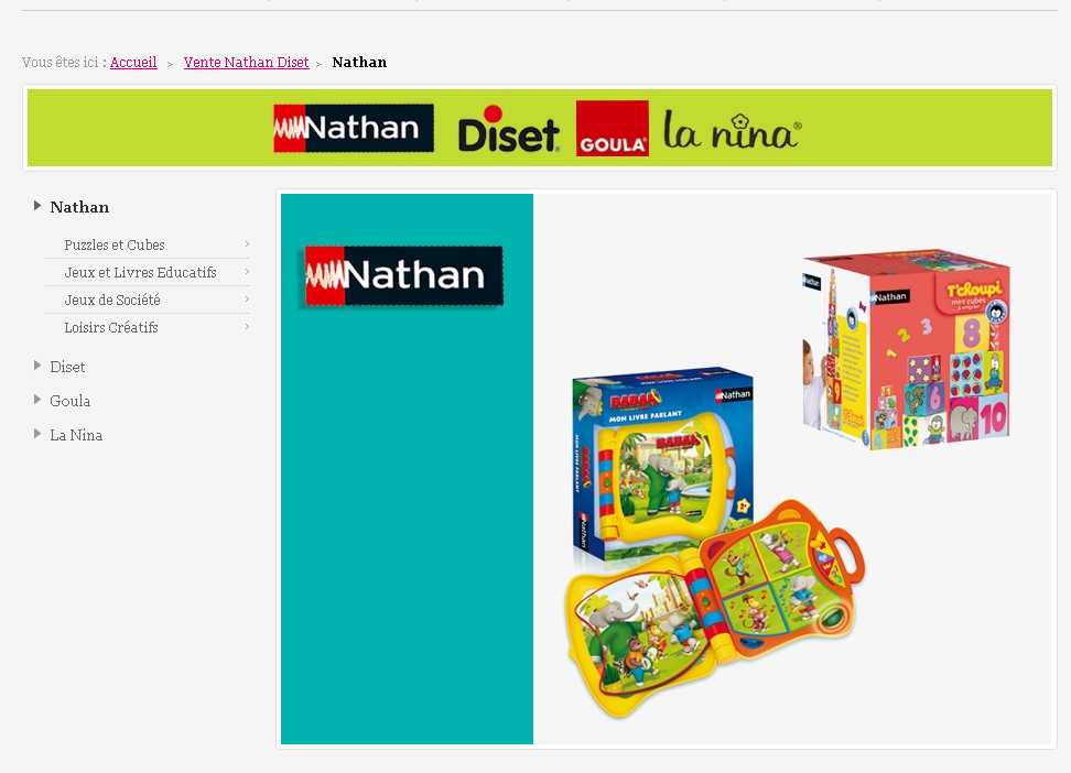 Jeux et jouets nathan en vente privee