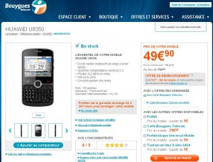 Smartphone android à clavier à moins de 30 euros en prépayé (45€ en considerant qu’il faut faire une recharge)