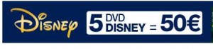 5 dvd disney pour 50 euros port inclu