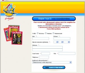 Abonnement gratuit au magazine le point (8 numéros )