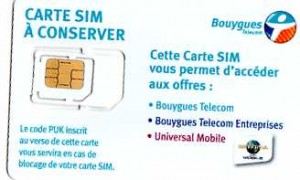 1 euro la puce sim/micro sim de connexion internet  sans engagement avec 2 jours de connexion inclu