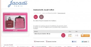 30 euros le coffret parfum mademoiselle de jacadi pour petites filles