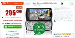 Smartphone Android Sony Xperia Play qui revient à moins de 200 euros