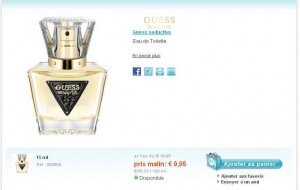 Eau de toilette Seductive de Guess à moitié prix