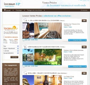 Les ventes privees de locations de vacances sur locasun-vp