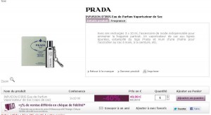 Eau de parfum « infusion d’iris » de Prada avec 40 pourcent de remise