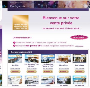 Vente privee club vacances belambra du 10 au 13 fevrier
