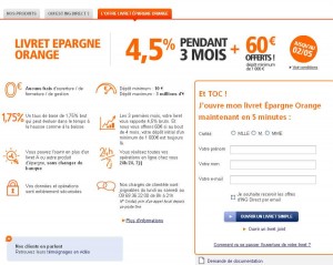 60 euros offerts pour l’ouverture d’un livret d’épargne sans risque avec dépot de 1000 euros . TERMINE