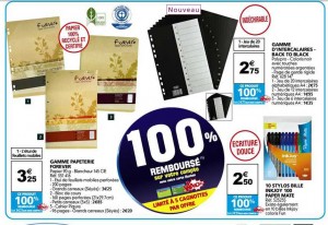 Auchan : des fournitures scolaires 100 pourcent remboursées jusqu’au 10 avril 2012