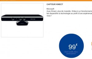 Capteur Kinect à 99 euros chez leclerc jusqu’au 5 mai