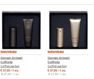 Coffrets parfums emporio armani à moins de 30 euros