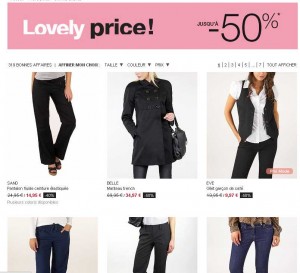 Etam : jusqu’à 50 pourcent de remise sur de nombreux articles de pret à porter jusqu’au 2 mai