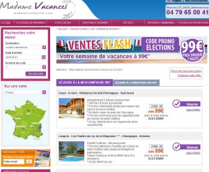 99 euros la semaine de location de vacances en reservant le 22 avril uniquement